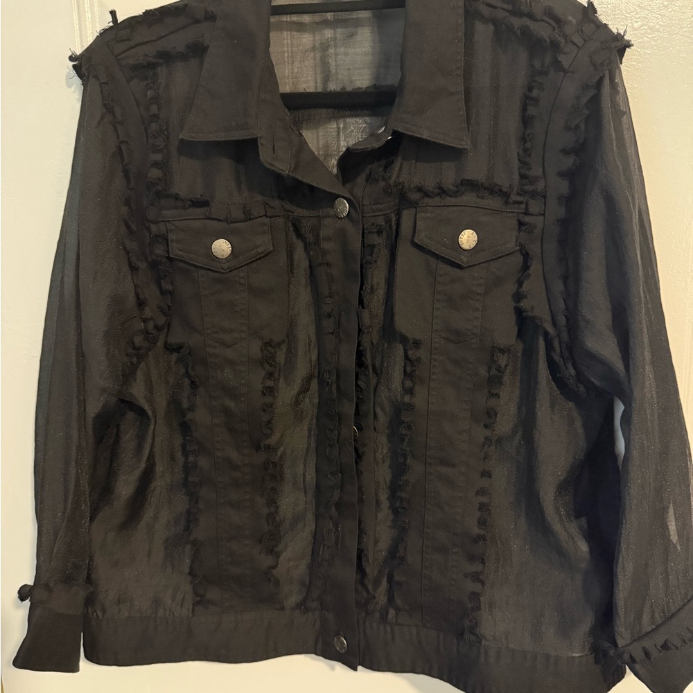 The Territory Ahead Black Jean Jacket Classic Design